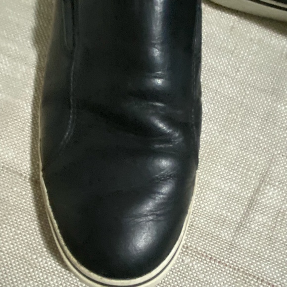 Ugg Australia  Mens Black Leather Slip-On Casual Shoes- Sz-8 - Picture 13 of 16